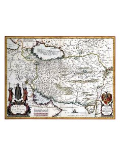 Carte ancienne Empire Perse Iran par Joan Blaeu