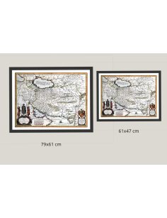 Tailles disponibles carte ancienne Perse 1662
