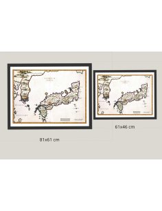 Tailles disponibles carte ancienne Japon 1655