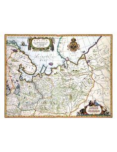 Carte ancienne Russie Moscovie Sibérie par Isaac Massa