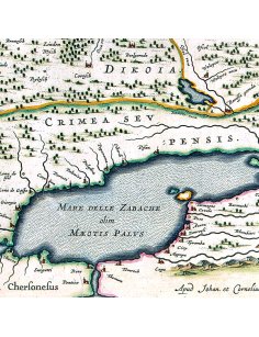 Détail de la Mer de Zabache sur carte Russie