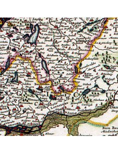 Détail de la région de Berlin sur la carte