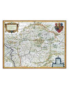 Carte ancienne Comté de Nassau par Willem Blaeu