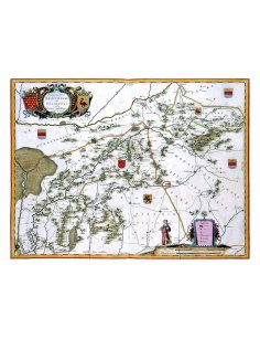 Carte ancienne Comté de Bentheim par Willem Blaeu