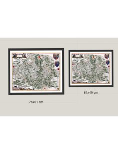 Tailles disponibles carte ancienne Hesse 1662