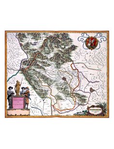 Carte ancienne Vicence Vénétie par Janssonius