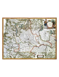 Carte ancienne Milan Duché Lombardie par Janssonius