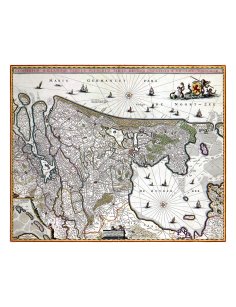 Carte ancienne Comté de Hollande par Nicolaes Visscher