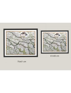 Tailles disponibles carte ancienne Gueldre 1688