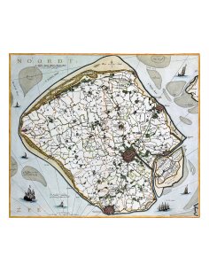 Carte ancienne Walcheren Zélande par Nicolaes Visscher