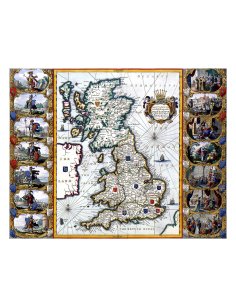 Carte ancienne Grande-Bretagne Irlande par Joan Blaeu