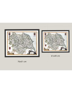 Carte ancienne Yorkshire 1645 – Formats 76×61 cm et 61×49 cm