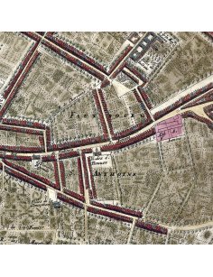 Rue du Faubourg Saint-Antoine et abbaye Saint-Antoine – Plan ancien Paris 1700