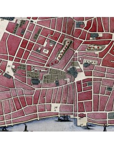 Détail des Petits Jésuites – Plan ancien de Marseille vers 1700