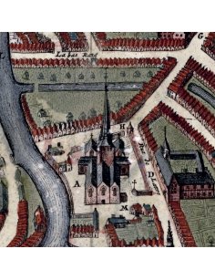 Détail de l’église principale – Plan ancien d’Armentières vers 1700