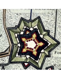 Fort Saint-François près d’Aire-sur-la-Lys – détail du plan ancien de 1700
