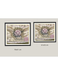 Présentation des deux formats du plan de Maubeuge – 70×61 et 61×53 cm
