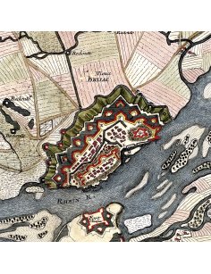 Détail du plan ancien – fortifications de Vieux-Brisach (Allemagne)