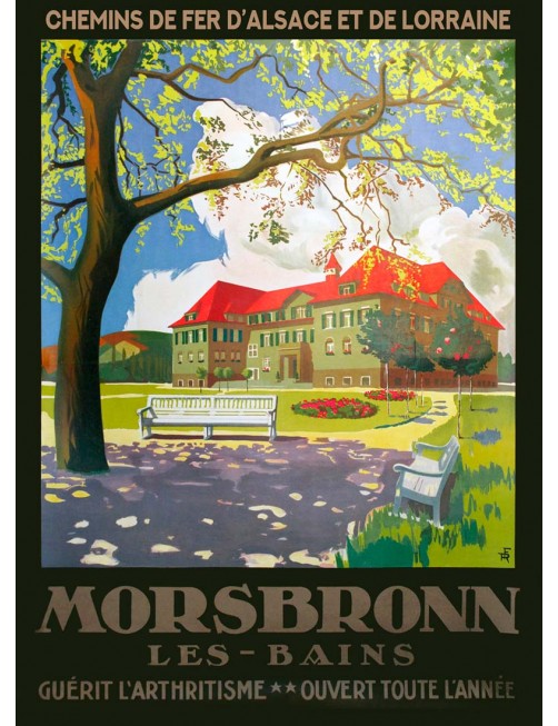 Affiche Chemins de fer Alsace Lorraine - Morsbronn les Bains