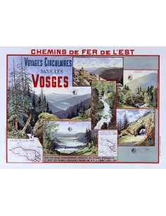 Affiche Chemins de fer de l'Est - Voyages dans les Vosges
