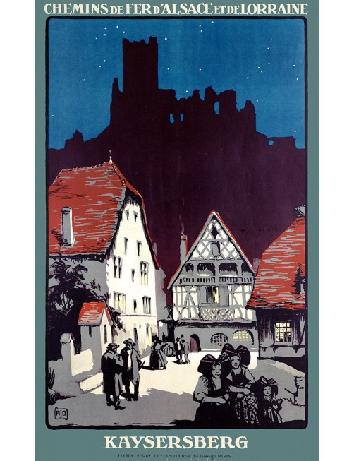 Affiche vintage Chemins de fer d’Alsace et de Lorraine – Kaysersberg Affiche vintage Chemins de fer d’Alsace et de Lorraine – Kaysersberg