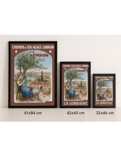 Affiche La Lorraine – Formats 61x84, 43x60 et 33x46 cm
