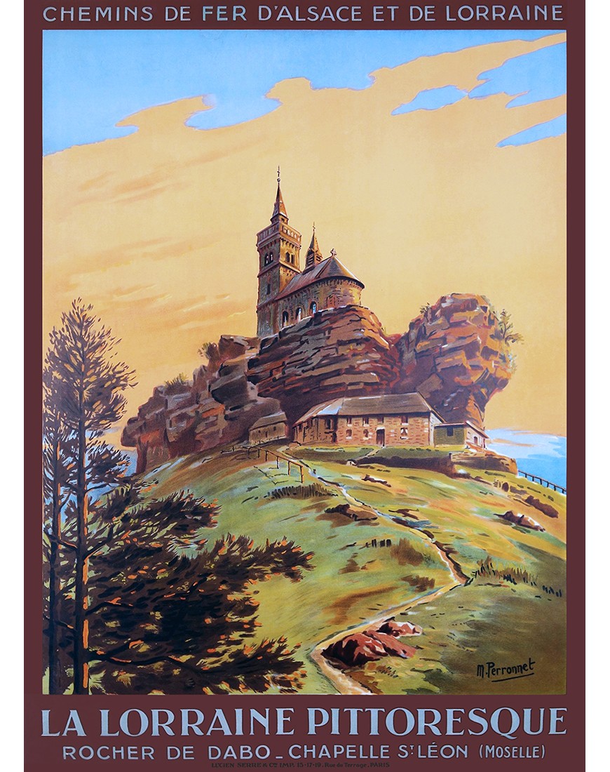 Affiche vintage – Chemins de fer d’Alsace et de Lorraine – Rocher de Dabo