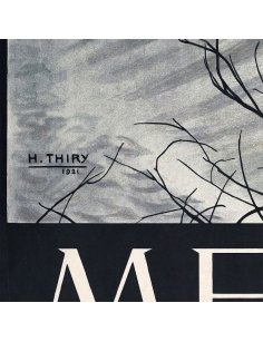 Détail de l’affiche – Signature de l’artiste H. Thiry