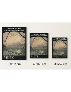 Affiche Metz – Formats 61x85, 43x60 et 33x46 cm