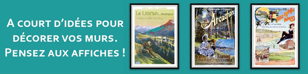 Affiches rétro illustrées – Reproductions décoratives vintage