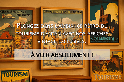 Publicité sur les affiches touristique