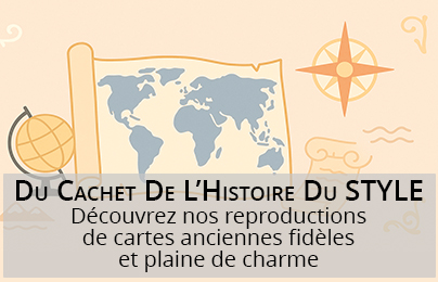 Publicité sur les cartes géographiques anciennes